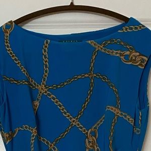 Ralph Lauren size 8 chain print dress